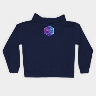 Vibrant Galaxy Geometry Kids Hoodie